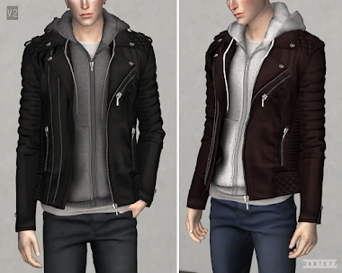 Biker Jacket w/ Hoodie [v2]