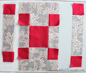 Single Irish Chain Block Tute by www.madebyChrissieD.com