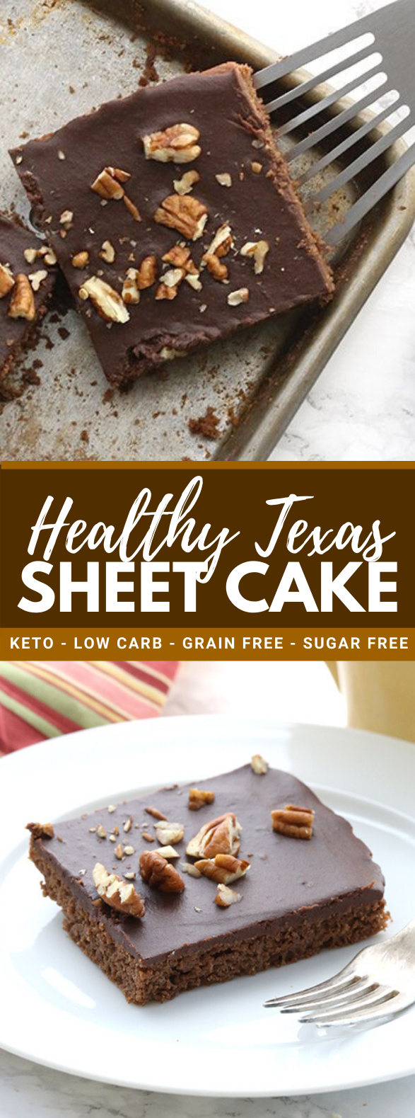 TEXAS SHEET CAKE – KETO RECIPE #lowcarb #healthydessert