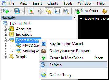 Cara menambahkan Expert Advisor pada MetaTrader