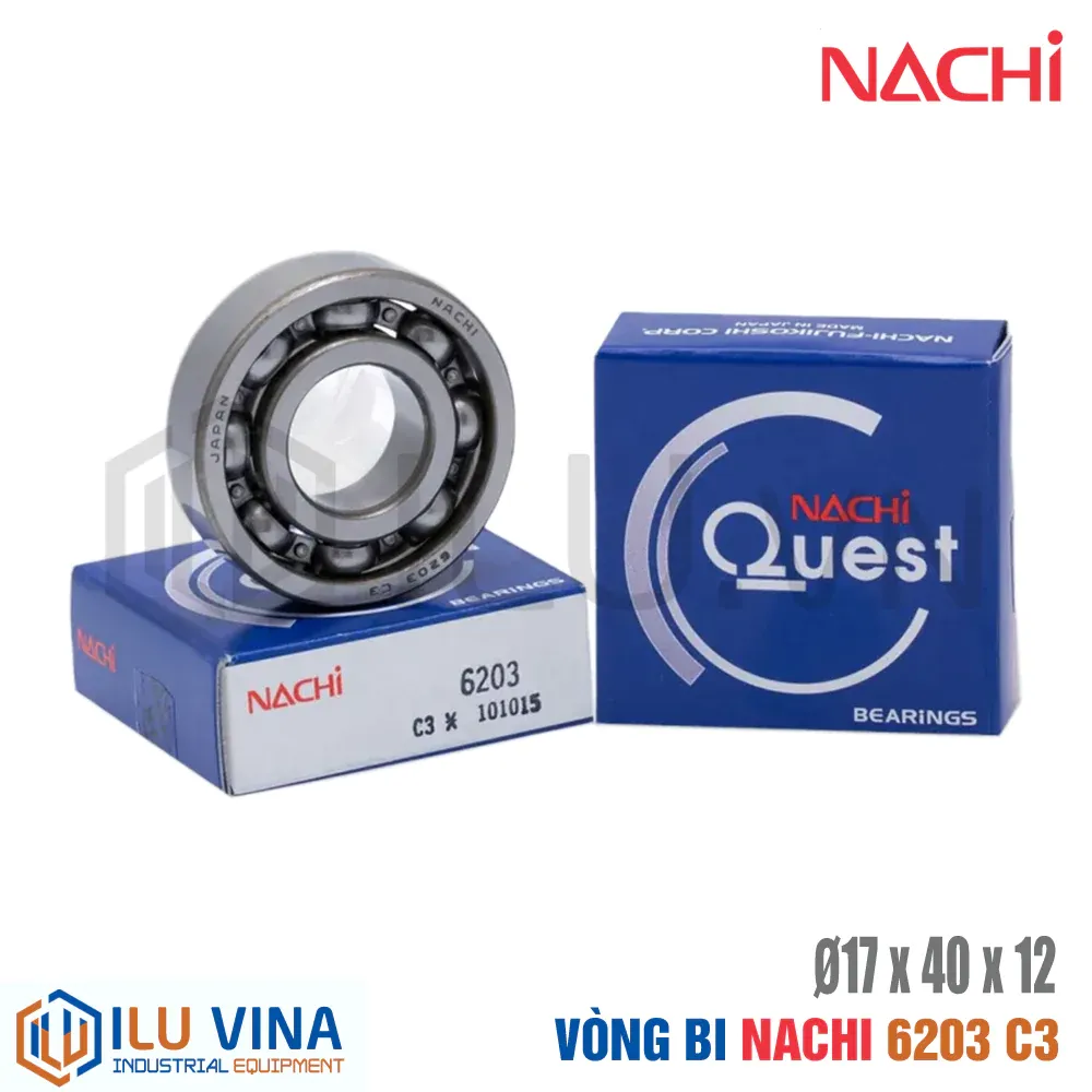 6203-C3 - Vòng bi, Bạc đạn, Bearing  Nachi 6203-C3