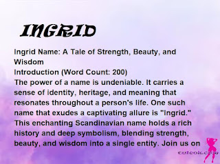 meaning of the name "INGRID"