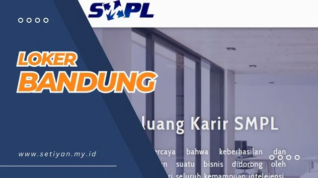Loker Bandung: Staff Maintenance (PT. Sinar Mulia Plasindo Lestari)