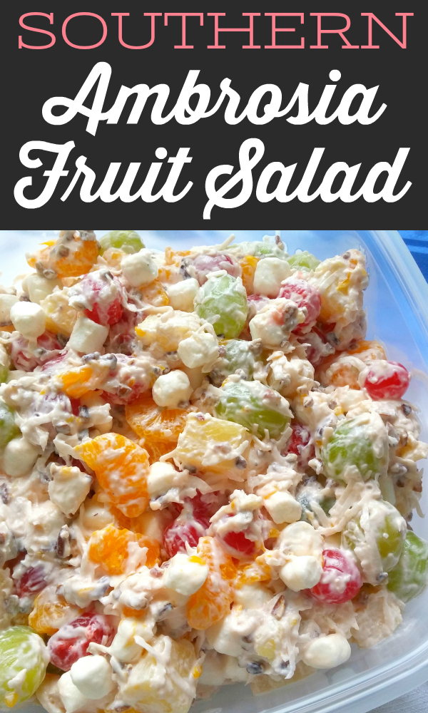 South Your Mouth Ambrosia Fruit Salad It's sweet but not overly so, with juicy oranges, crunchy. ambrosia fruit salad