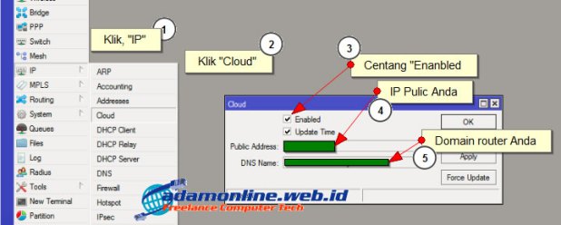 Cara Setting IP Cloud MikroTik