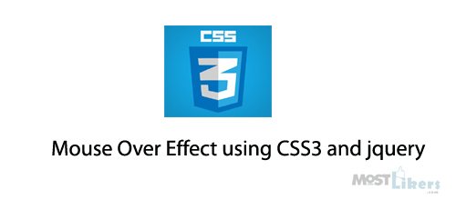  Image Mouse Over Effect using CSS3 and jQuery