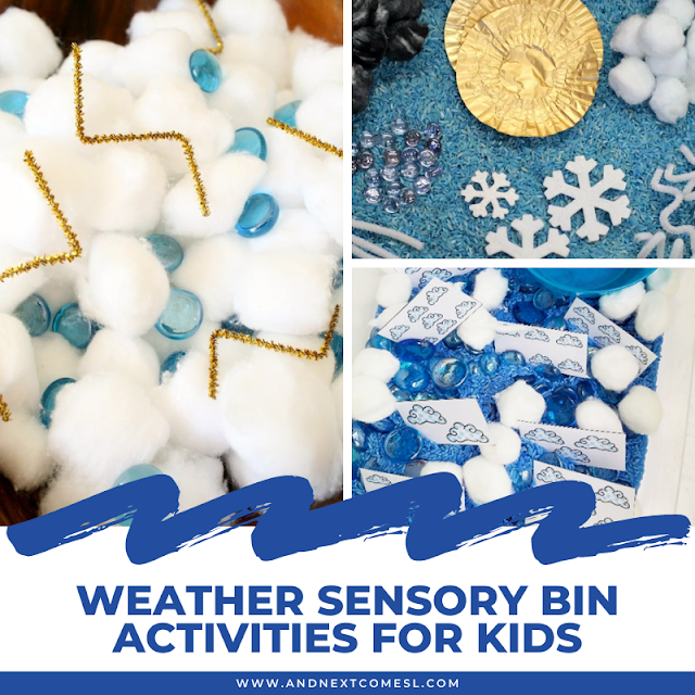 Weather sensory activities for toddlers and preschoolers