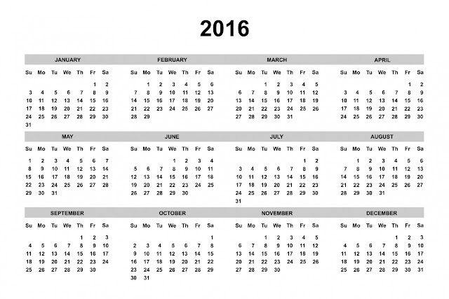 to print calendar 2016 in jpg form: