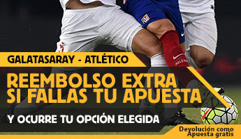 betfair reembolso 25 euros Champions League Galatasaray vs Atlético 15 septiembre