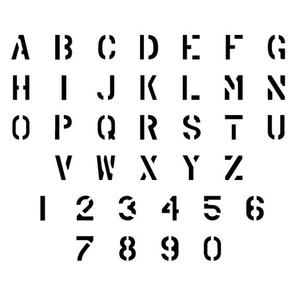 Military Letter And Number Stencil Sets