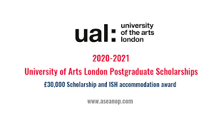 UAL/ISH International Postgraduate Scholarships-2020