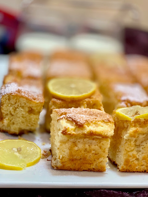 Bizcocho de cítricos sabor limonchelo, muy jugoso