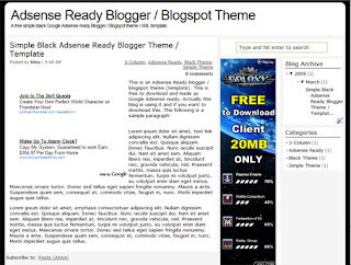 Adsense Ready & SEO Friendly Blogger Template