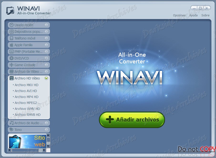 WinAVI AllInOne Converter - Español Registrado - Descargar 