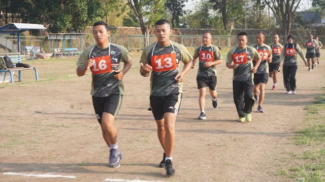 Pelihara Fisik tetap Prima, anggota Kodim 0726/Sukoharjo laksanakan Tes Garjas Periodik II 