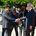 Presidente Abinader recibe a su homólogo de Surinam, Chandrikapersad Santokhi, en visita oficial