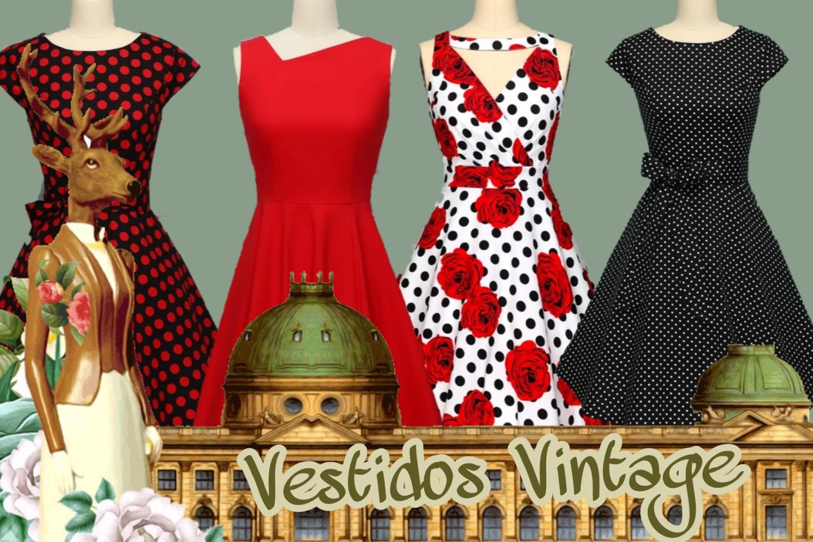 Vestidos anos 50 para quem ainda é fã do estilo antigo de roupas. Acesse  também nosso blog com mais modelos. roupadep…