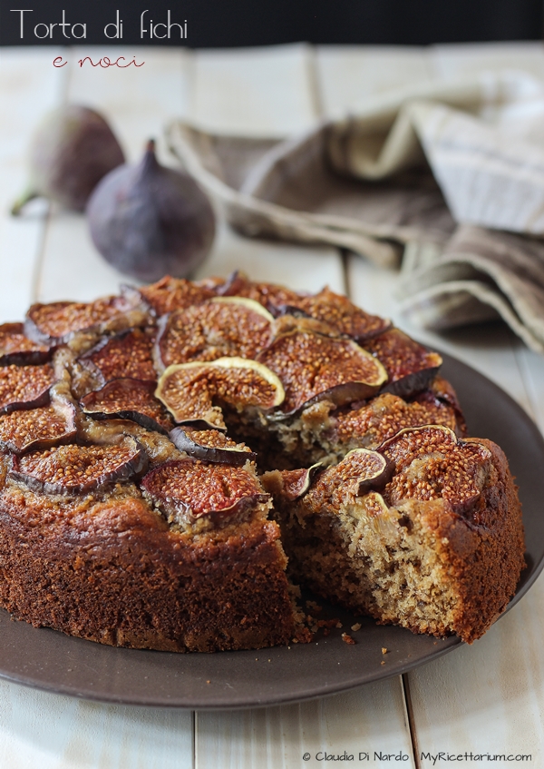 Torta di fichi e noci