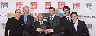 Jorge lorenzo Spain Sportman Award 2010 in Madrid