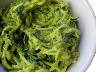 Raw Pasta Recipe - Creamy Basil, Mint and Lemon