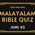 Malayalam Bible Quiz June 03 | Daily Bible Quiz Questions in Malayalam