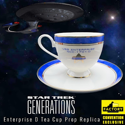 San Diego Comic-Con 2022 Exclusive Star Trek: Generations Enterprise D Tea Cup Prop Replica by Factory Entertainment