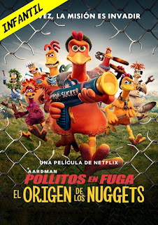 POLLITOS EN FUGA – EL ORIGEN DE LOS NUGGETS – CHICKEN RUN – DAWN OF THE NUGGET – DVD-5 – DUAL LATINO – 2023 – (VIP)