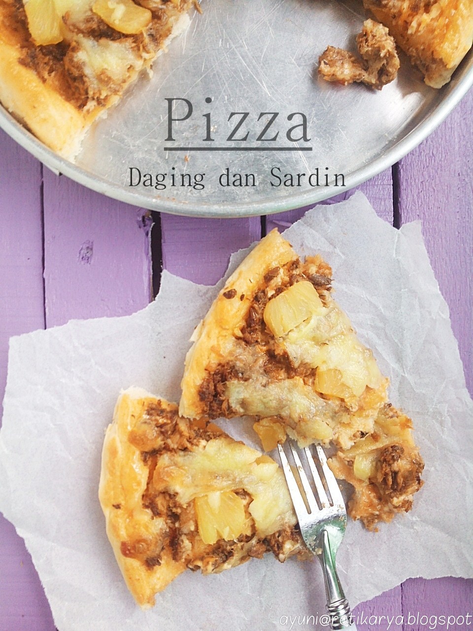 RESEPI PIZZA DAGING DAN SARDIN YANG MARBELES! ~ Buns Lover