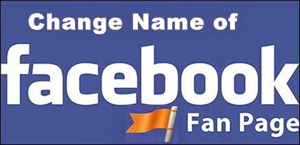 change facebook page name