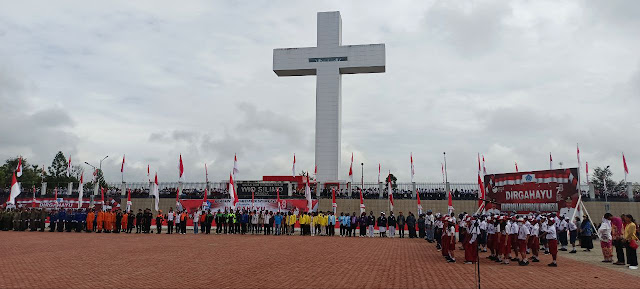 Bupati Jhon Richard Banua Pimpin Upacara Bendera 17 Agustus 2023