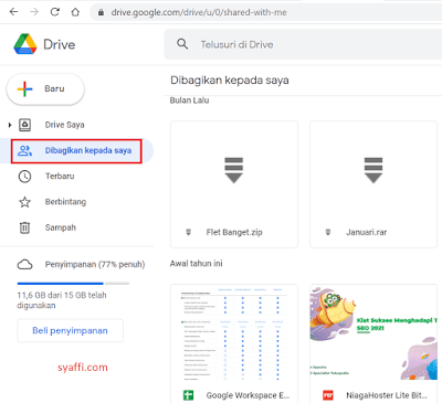 Cara Menghapus Penyimpanan Google Drive