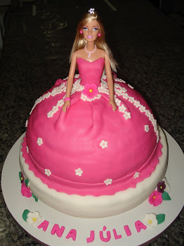 Bolo da Barbie