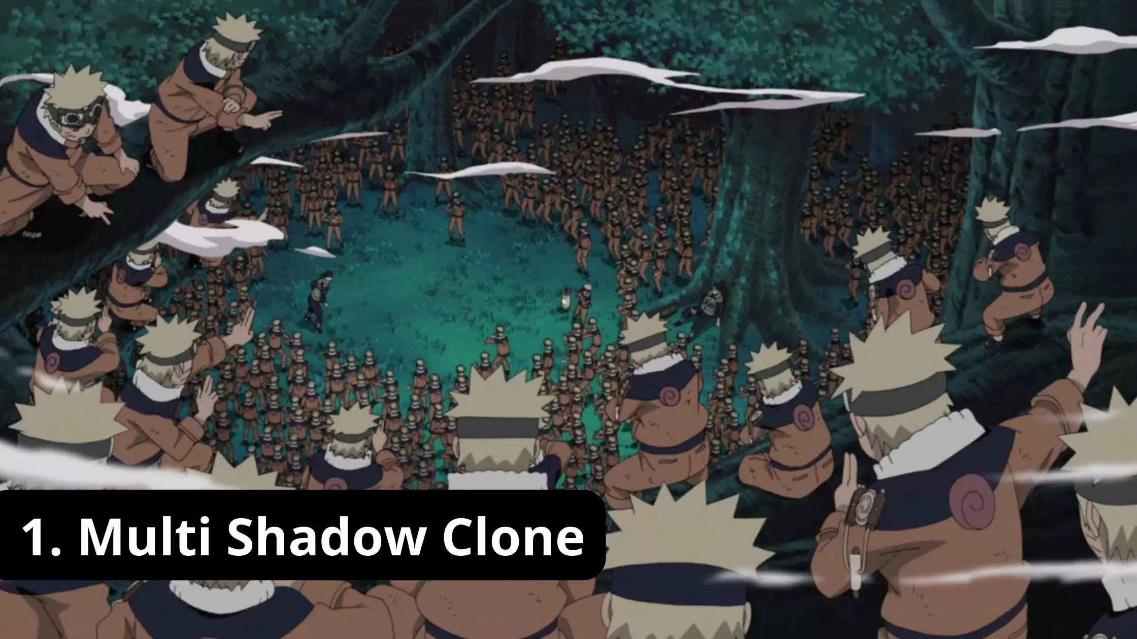 Multi Shadow Clone Naruto Strongest Jutsu