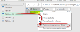 Power Query: Filtro de datos dinámico