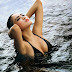 Hot Photo Nisa Beiby Black Swimsuit in The Pool