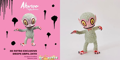 3DRetro Exclusive Sandstorm Ahwroo Vinyl Figure by Gary Baseman