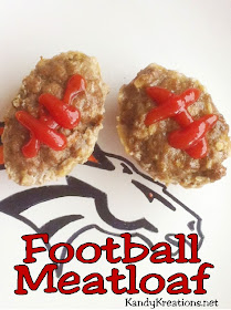 Try these fun, easy, and yummy Football shaped meatloafs. Perfect for a tailgate party or football party.