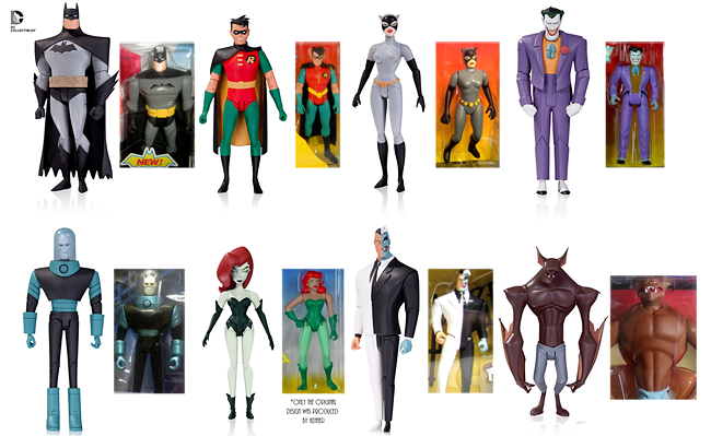 Batman Animated Series DC Collectibles Figures with Kenner Comparison