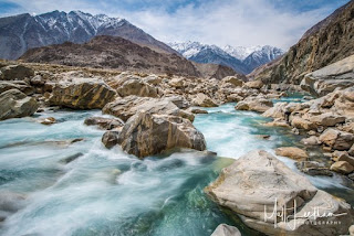 Shyok river of Gilgit-Baltistan