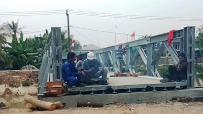 Pembangunan Jembatan di Kedung Sapi Pamarayan Diduga Proyek Siluman