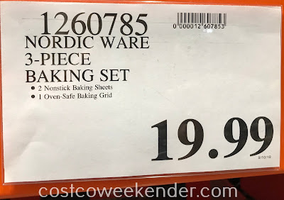 Deal for 3-piece Nordic Ware Nonstick Aluminum Baking Sheet set at Costco