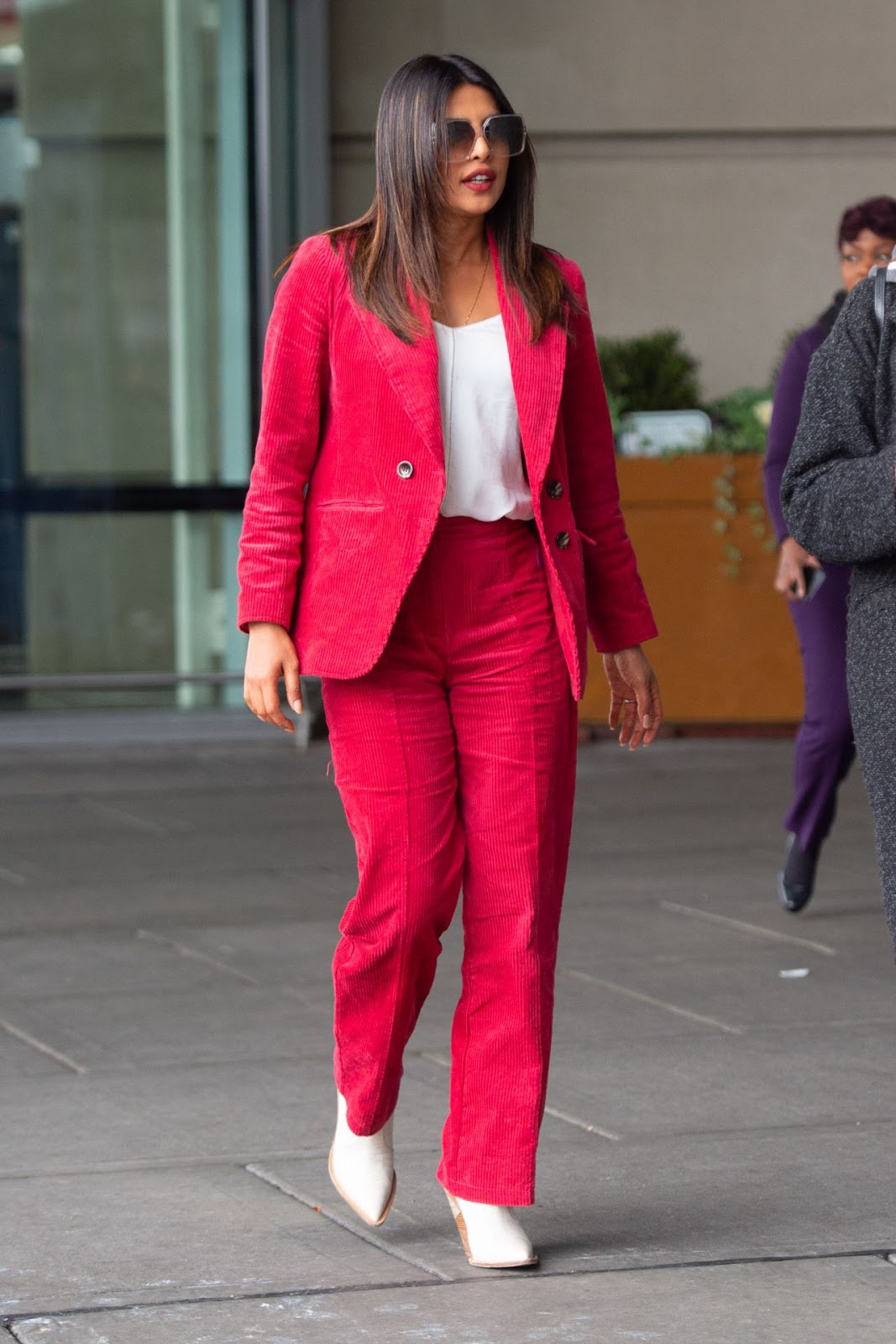 Priyanka Chopra travel style in JFK Airport