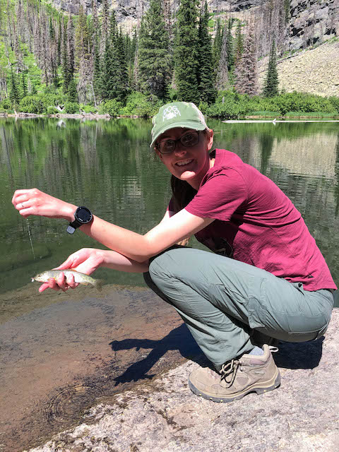 My wife's cutthroat trout on Snyder Lake