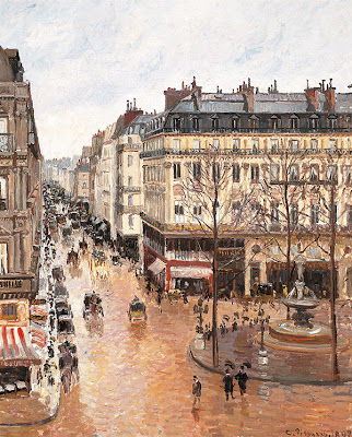 Imagen del cuadro "Rue de Saint Honoré aprés-midi. Effet de Pluie" ("Calle de Saint Honoré por la tarde. Efecto de lluvia"), pintado por Camille Pissarro en 1897, que el estadounidense Claude Cassirer reclama a España.EFE