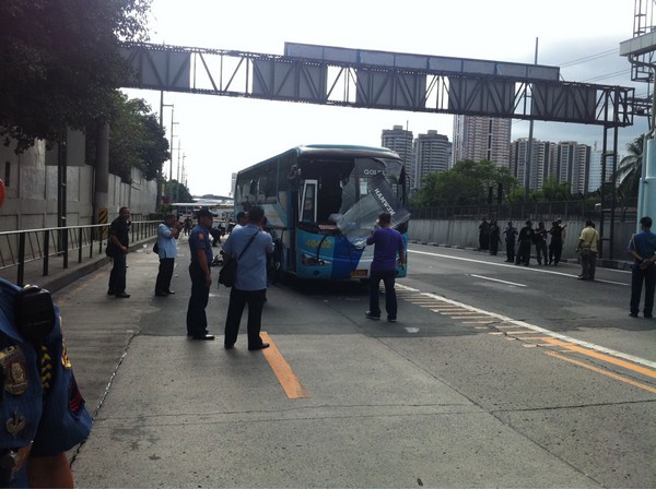 Makati Bus Bombing. EDSA-BUENDIA BUS BLAST ON JAN.