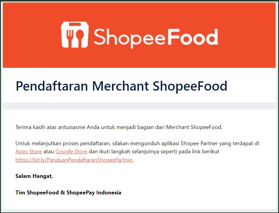 cara pendaftaran merchant shopeefood terbaru via aplikasi partner