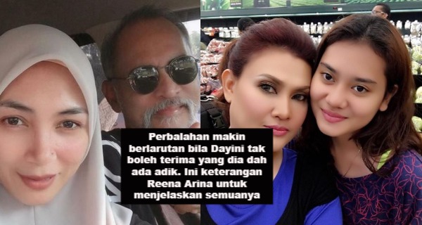 Perbalahan makin berlarutan bila Dayini tak boleh terima yang dia dah ada adik. Ini keterangan Reena Arina untuk menjelaskan semuanya