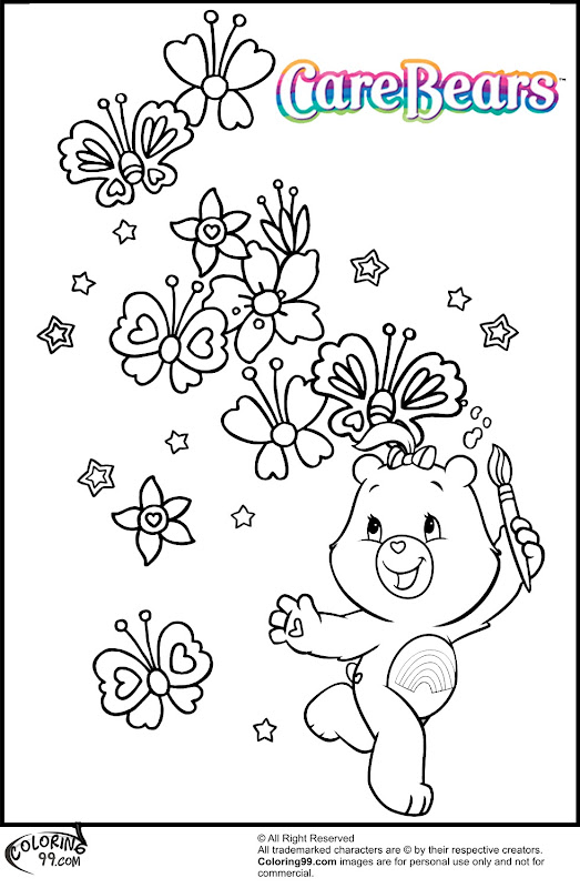 care bear coloring pages title=