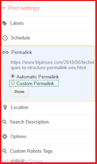 how to set SEO friendly custom permalink