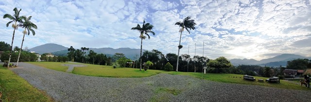 Vista do Hotel Bergblick em Pomerode, Santa Catarina